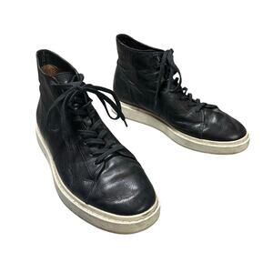 Frye Black Leather Sneaker Boots